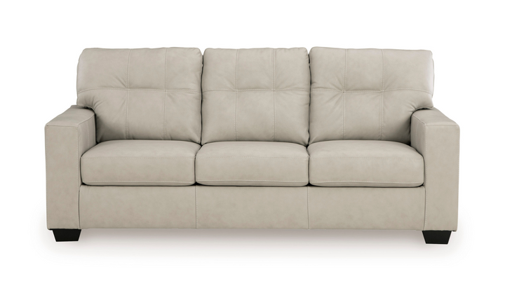 Modern Heritage Santorine Tufted Leather Queen Sleeper Sofa