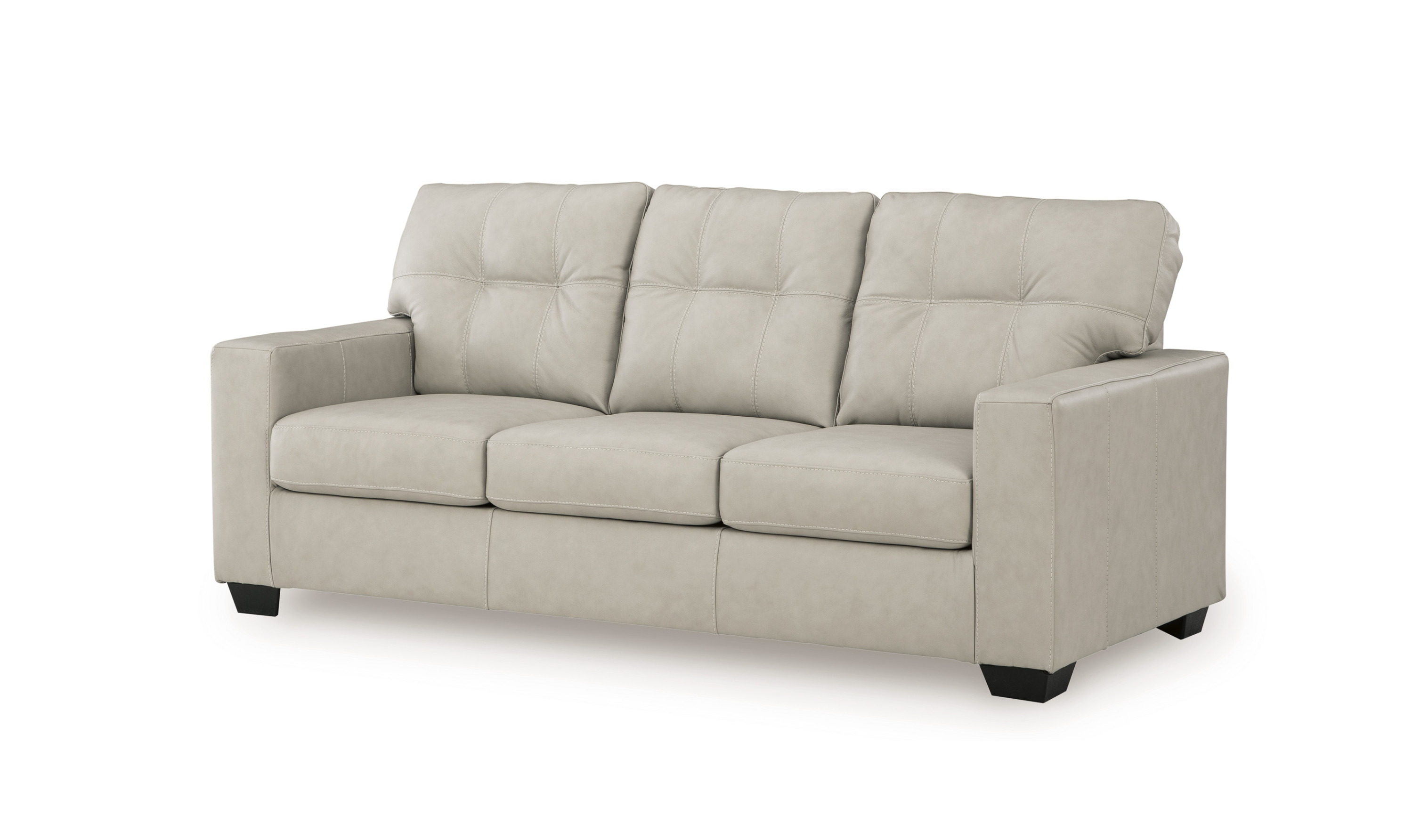 Modern Heritage Santorine Tufted Leather Queen Sleeper Sofa-jennifer Furniture