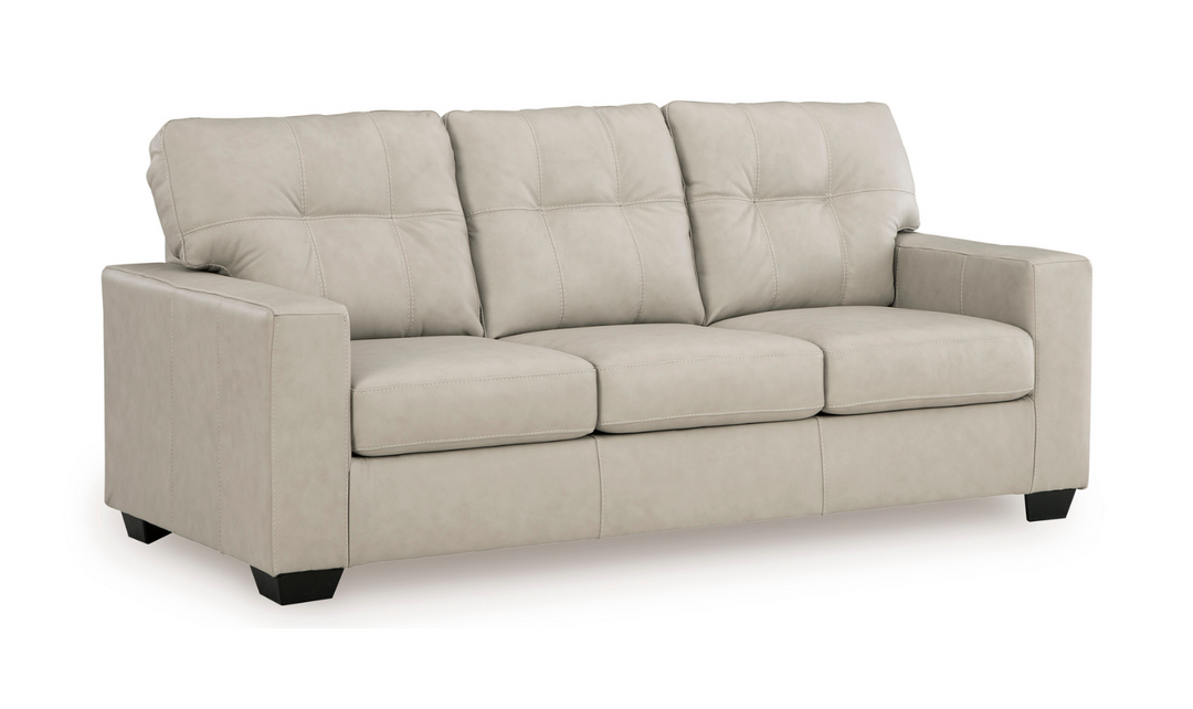 Modern Heritage Santorine Tufted Leather Queen Sleeper Sofa