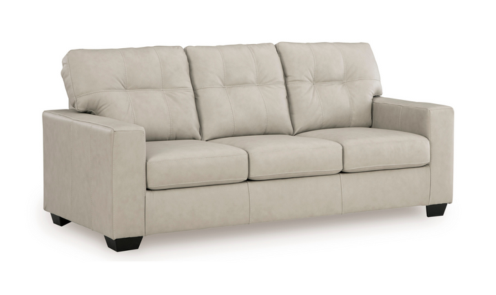 Modern Heritage Santorine Tufted Leather Queen Sleeper Sofa
