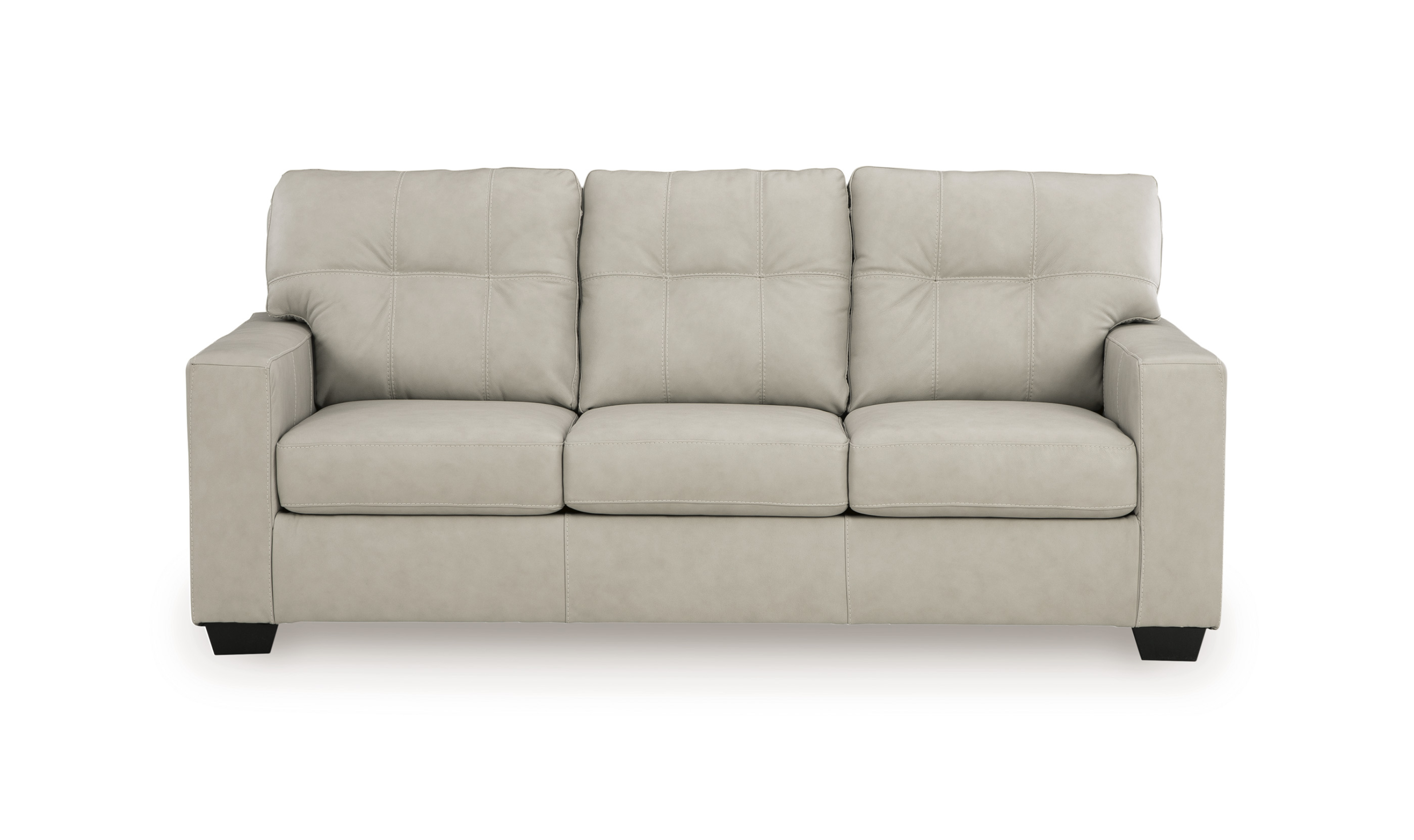 Modern Heritage Santorine Tufted Leather Queen Sleeper Sofa-jennifer Furniture