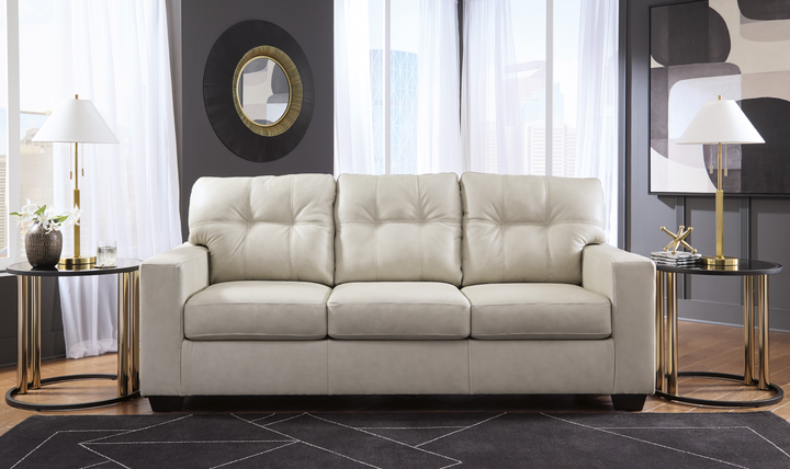 Modern Heritage Santorine Tufted Leather Queen Sleeper Sofa-jennifer Furniture