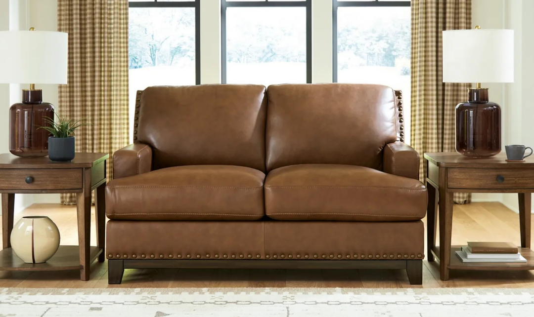 Modern Heritage Saonara  Loveseat in Amber Color-Jennifer Furniture
