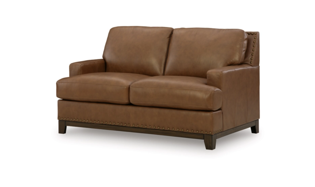 Modern Heritage Saonara  Loveseat in Amber Color-Jennifer Furniture