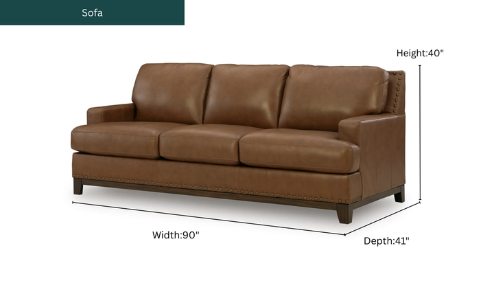 Modern Heritage Saonara Sofa in Amber Color-Jennifer Furniture