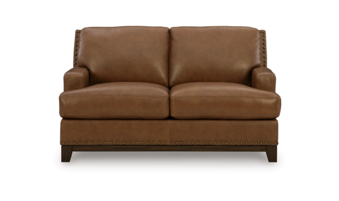 Modern Heritage Saonara  Loveseat in Amber Color-Jennifer Furniture