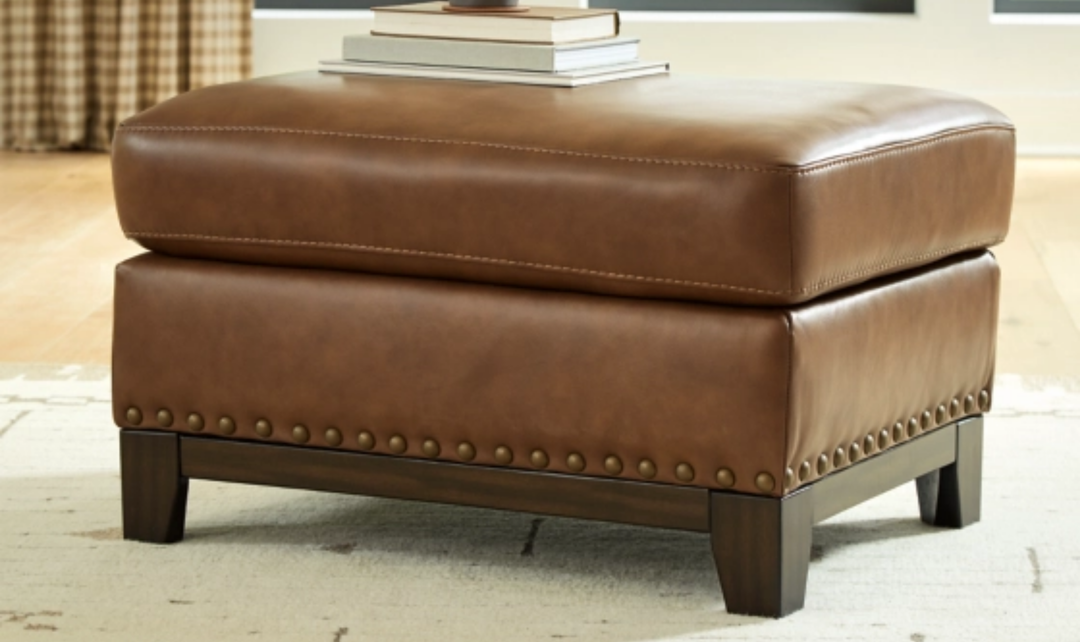 Modern Heritage Saonara Ottoman in Amber-Jennifer Furniture