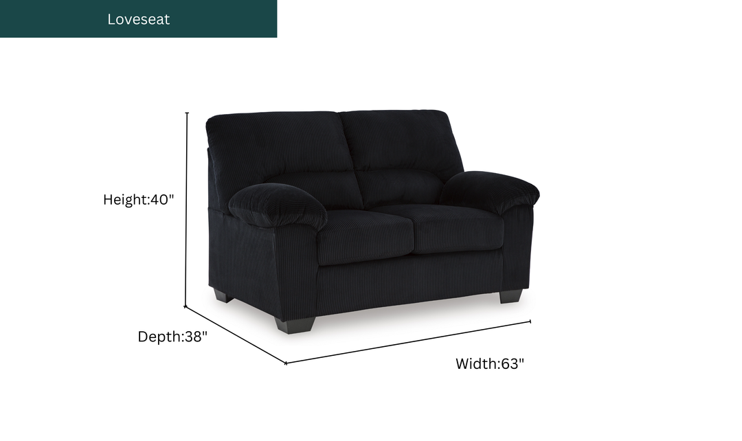 Modern Heritage SimpleJoy Fabric Living Room Set