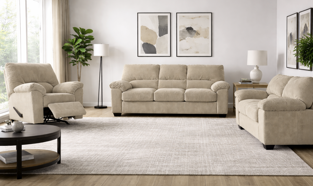 Modern Heritage SimpleJoy Fabric Living Room Set