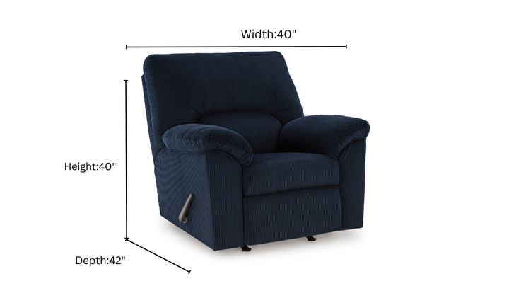 Modern Heritage SimpleJoy Manual Recliner Chair In Fabric