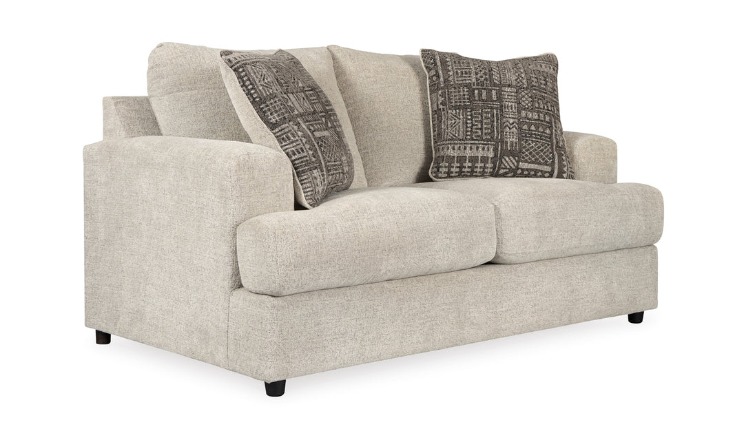Soletren Fabric Loveseat with High Resiliency Foam Cushions-Jennifer Furniture