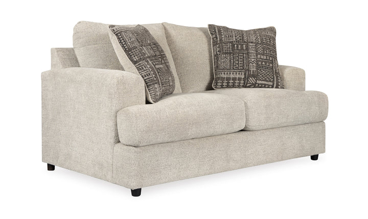 Soletren Fabric Loveseat with High Resiliency Foam Cushions-Jennifer Furniture