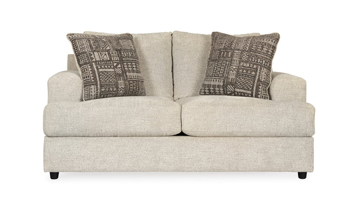 Soletren Fabric Loveseat with High Resiliency Foam Cushions-Jennifer Furniture