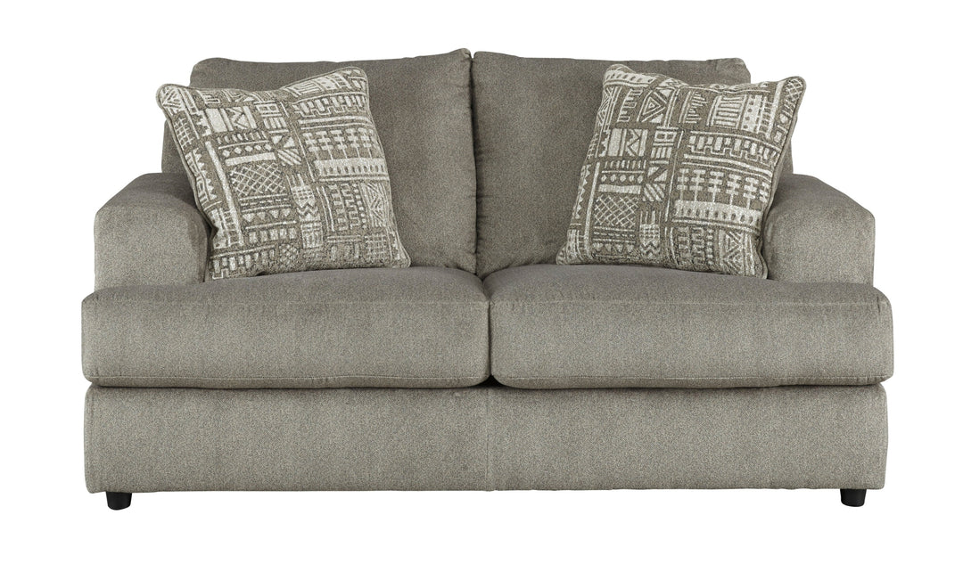 Soletren Fabric Loveseat with High Resiliency Foam Cushions-Jennifer Furniture