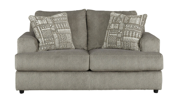Soletren Fabric Loveseat with High Resiliency Foam Cushions-Jennifer Furniture
