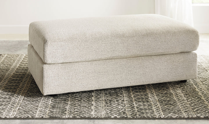 Modern Heritage Soletren Firmly Cushioned Fabric Oversized Ottoman-Jennifer Furniture