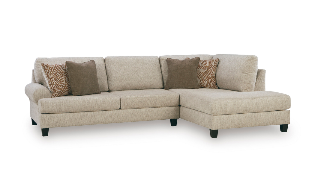 Modern Heritage Steelwater Retreat 2-Piece Sectional with Chaise-Jennifer