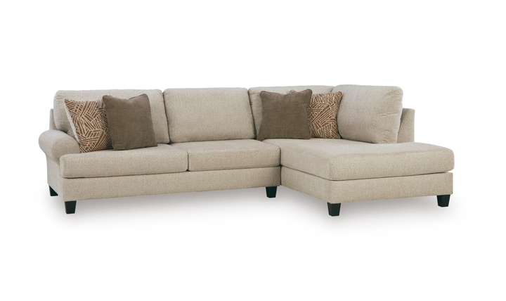 Modern Heritage Steelwater Retreat 2-Piece Sectional with Chaise-Jennifer
