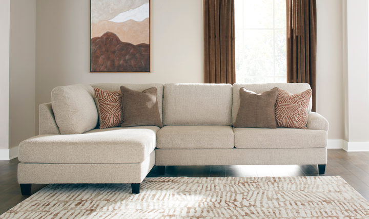 Modern Heritage Steelwater Retreat 2-Piece Sectional with Chaise-Jennifer