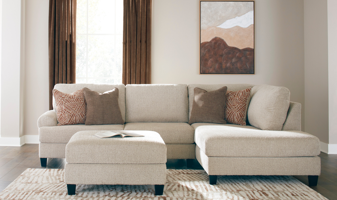 Modern Heritage Steelwater Retreat 2-Piece Sectional with Chaise-Jennifer