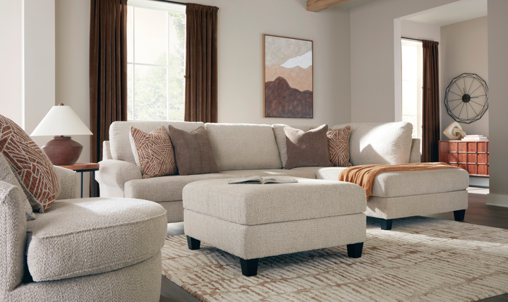 Modern Heritage Steelwater Retreat 2-Piece Sectional with Chaise-Jennifer