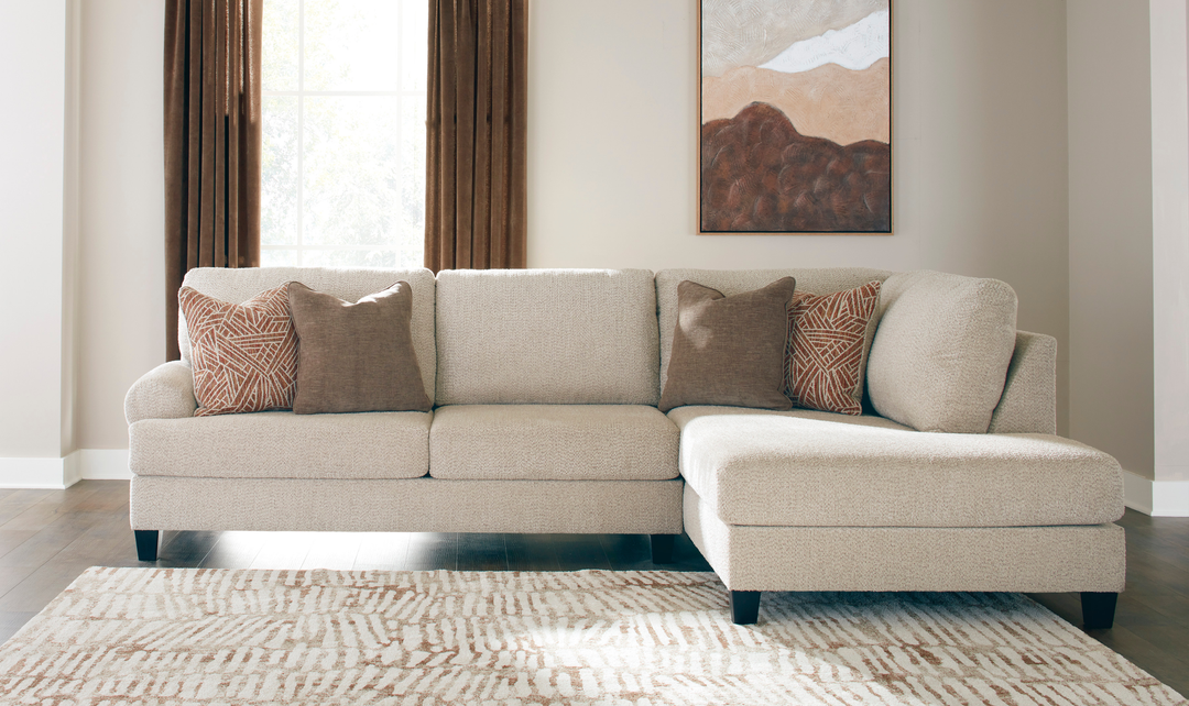 Modern Heritage Steelwater Retreat 2-Piece Sectional with Chaise-Jennifer