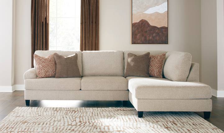 Modern Heritage Steelwater Retreat 2-Piece Sectional with Chaise-Jennifer