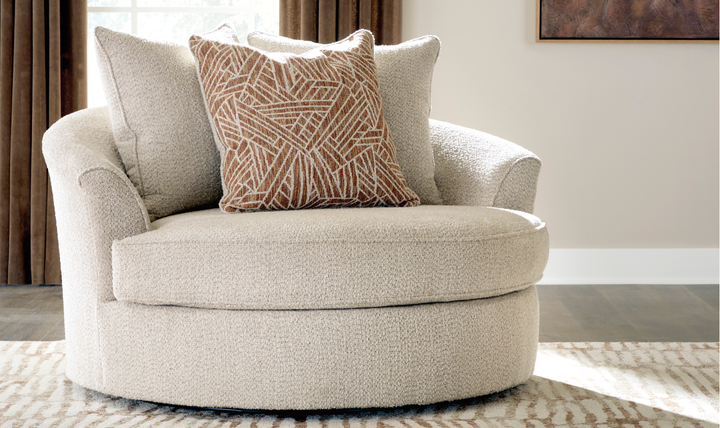 Modern Heritage Steelwater Retreat Oversized Swivel Accent Chair