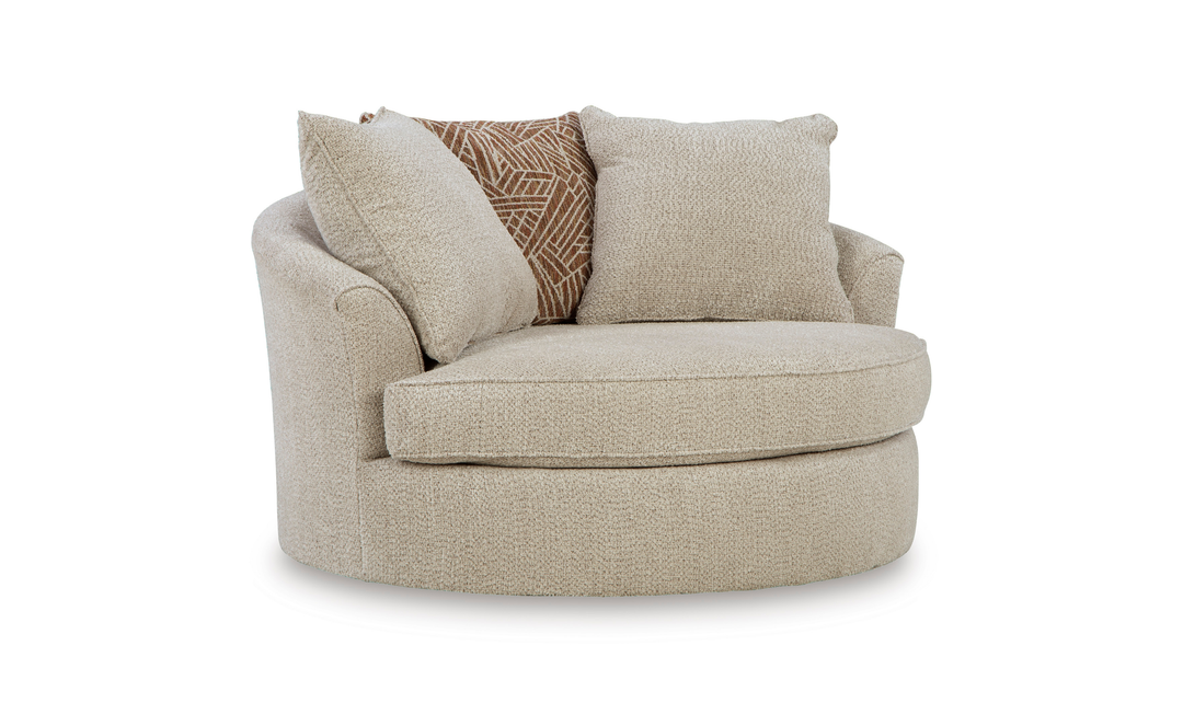 Modern Heritage Steelwater Retreat Oversized Swivel Accent Chair