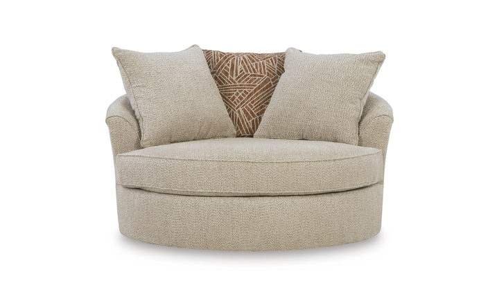 Modern Heritage Steelwater Retreat Oversized Swivel Accent Chair