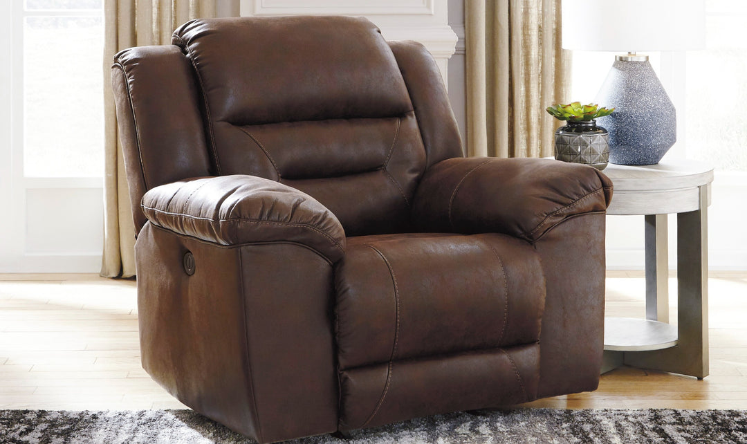 Modern Heritage Stoneland Leather Recliner Chair-Jennifer Furniture