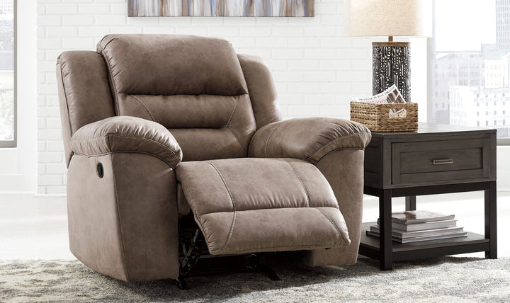 Modern Heritage Stoneland Leather Recliner Chair-Jennifer Furniture