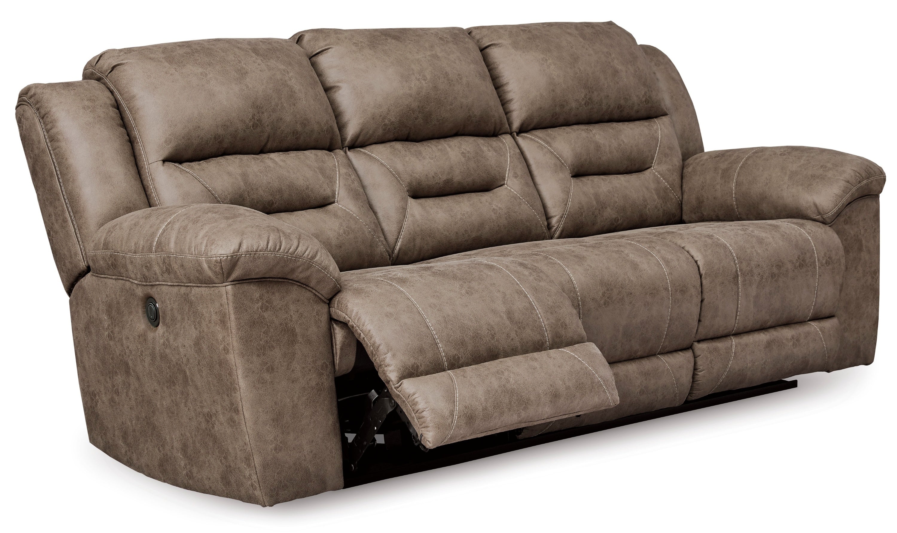 Modern Heritage Stoneland Power Reclining Leather Living Room Set-Jennifer Furniture