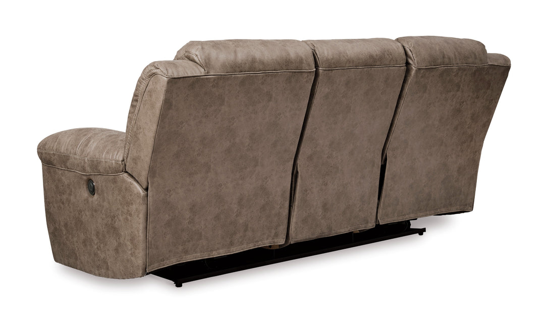 Modern Heritage Stoneland Power Reclining Leather Sofa