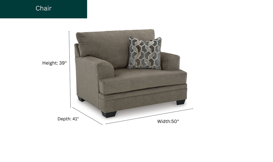 Modern Heritage Stonemeade Oversized Fabric Chair