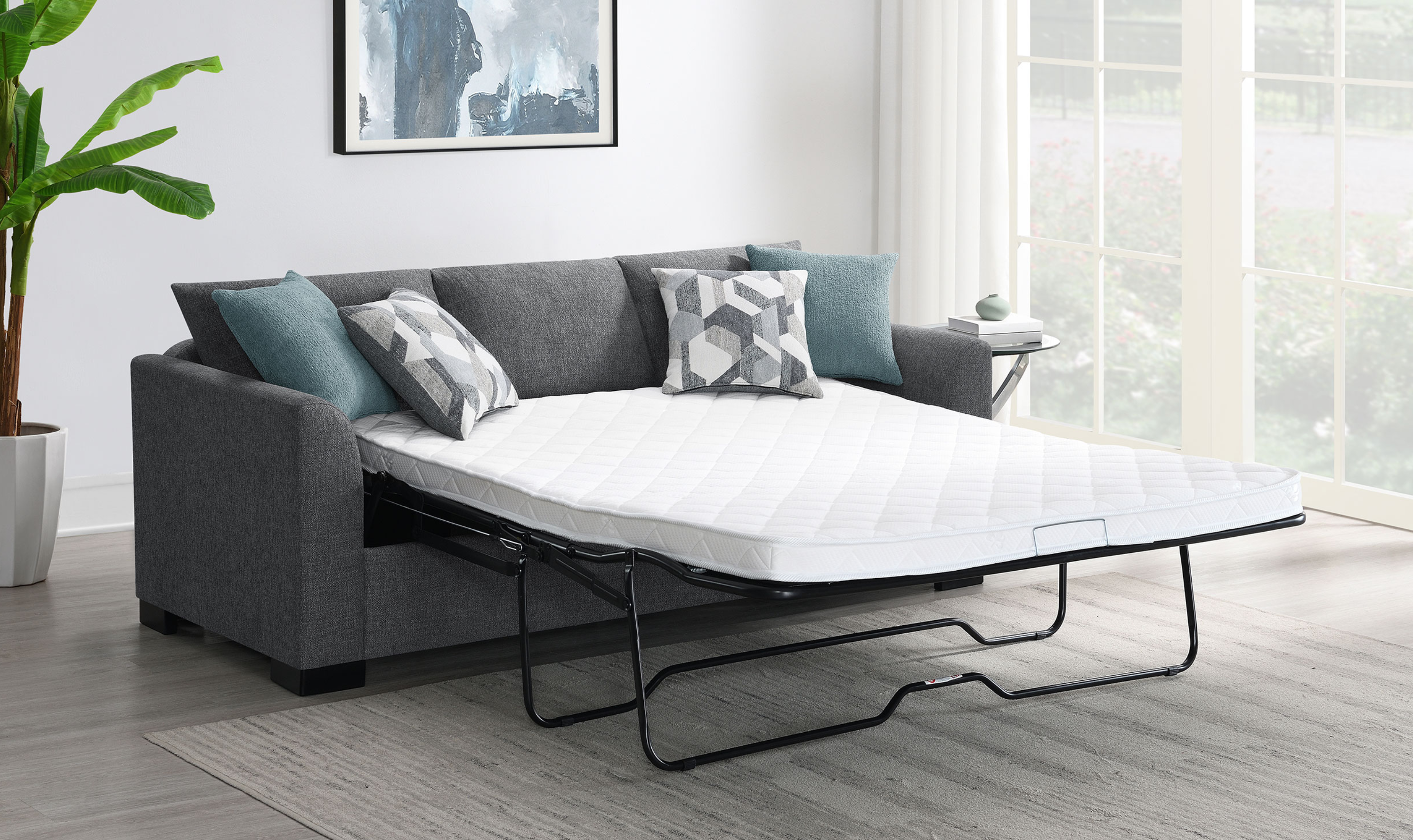 Modern Heritage Storey Sleeper Sectional Sofa with Reversable Chaise