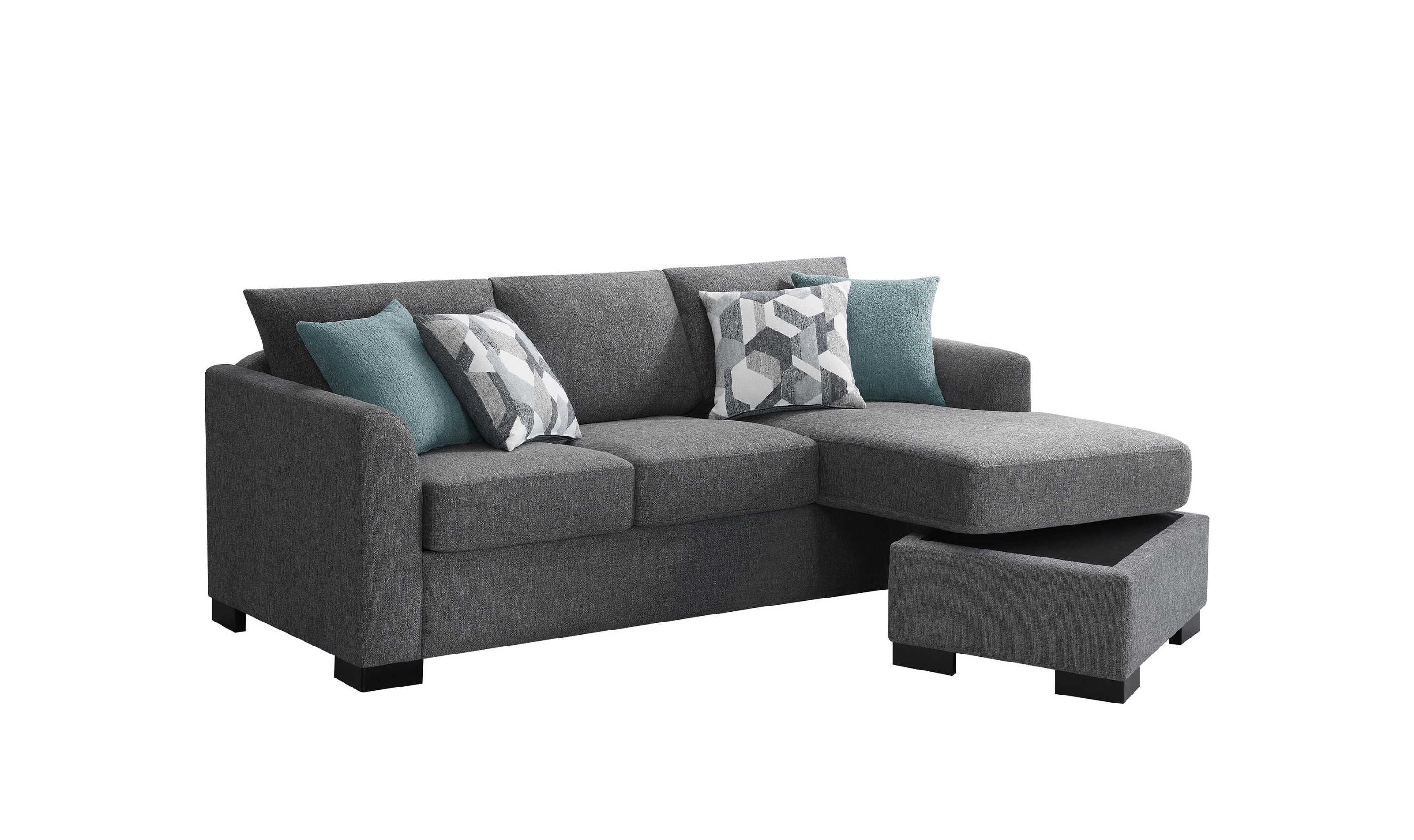 Modern Heritage Storey Sleeper Sectional Sofa with Reversable Chaise