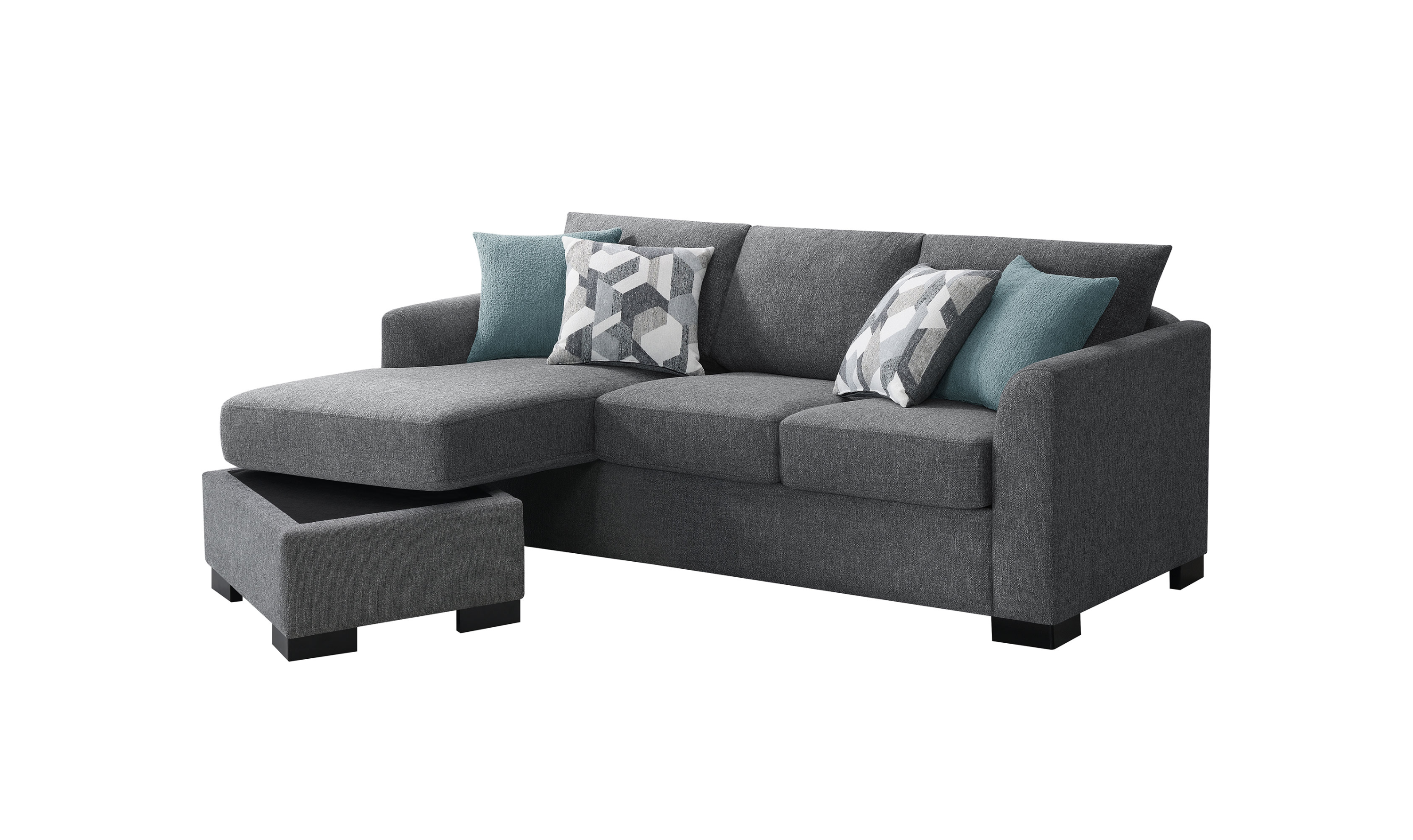 Modern Heritage Storey Sleeper Sectional Sofa with Reversable Chaise