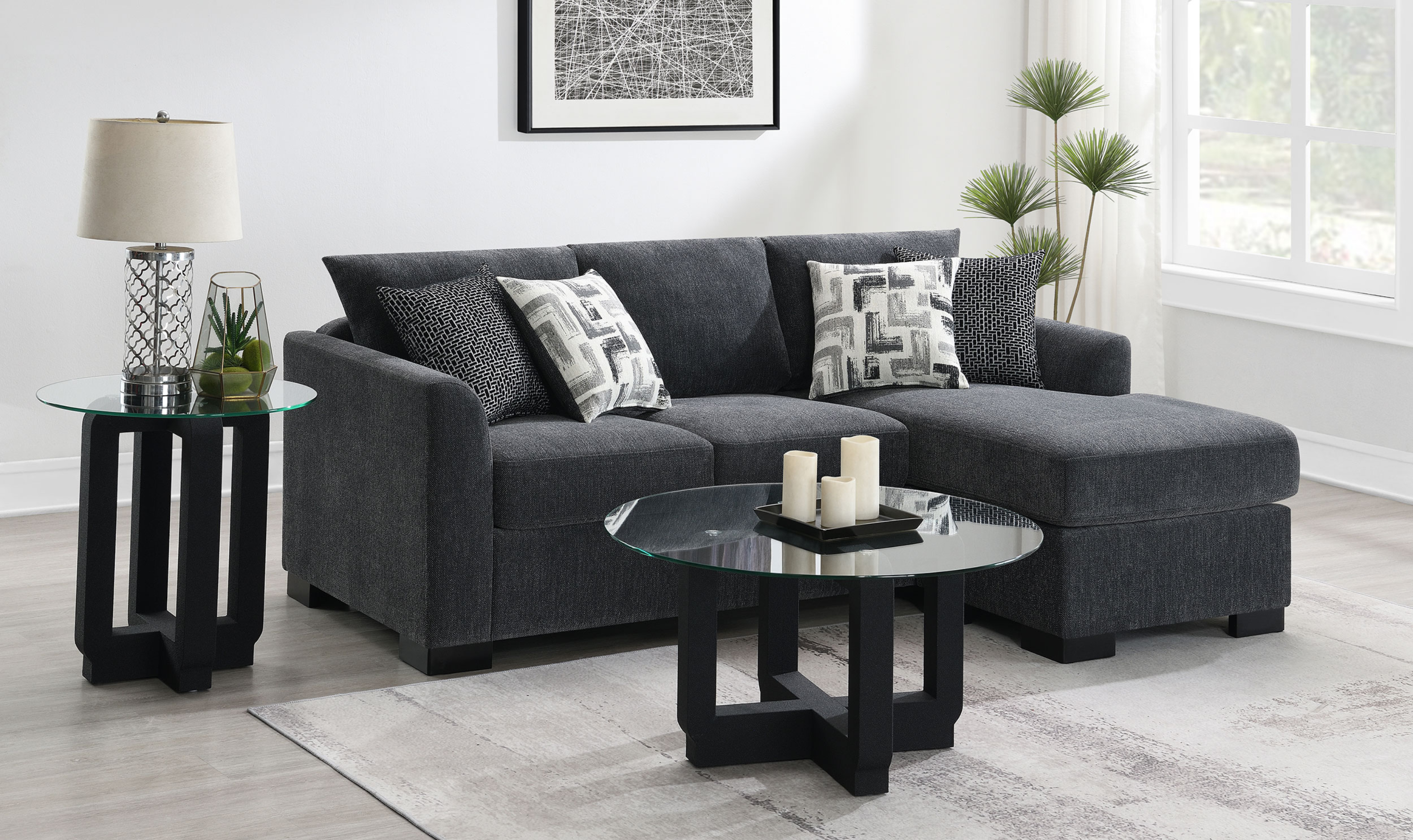 Modern Heritage Storey Sleeper Sectional Sofa with Reversable Chaise