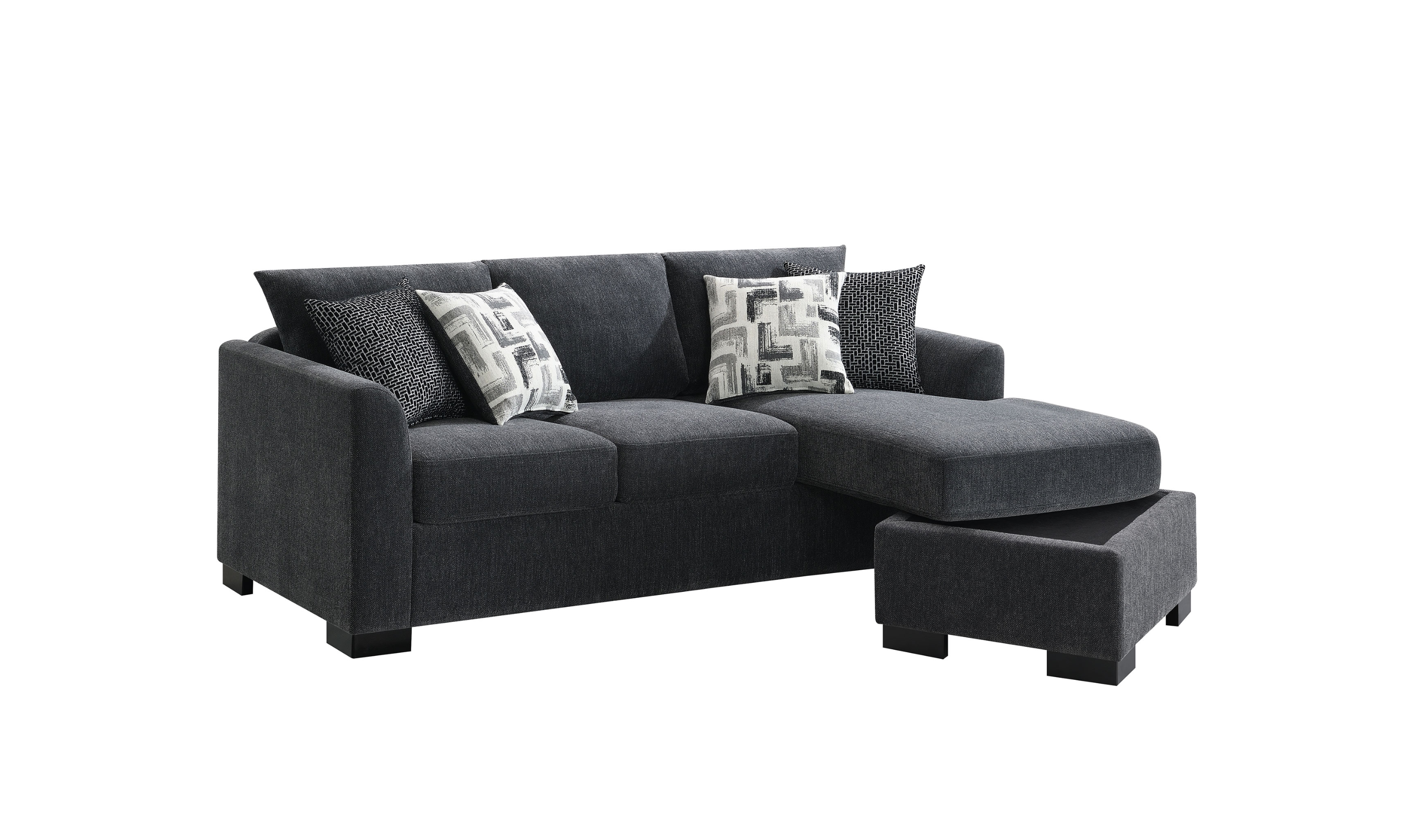 Modern Heritage Storey Sleeper Sectional Sofa with Reversable Chaise
