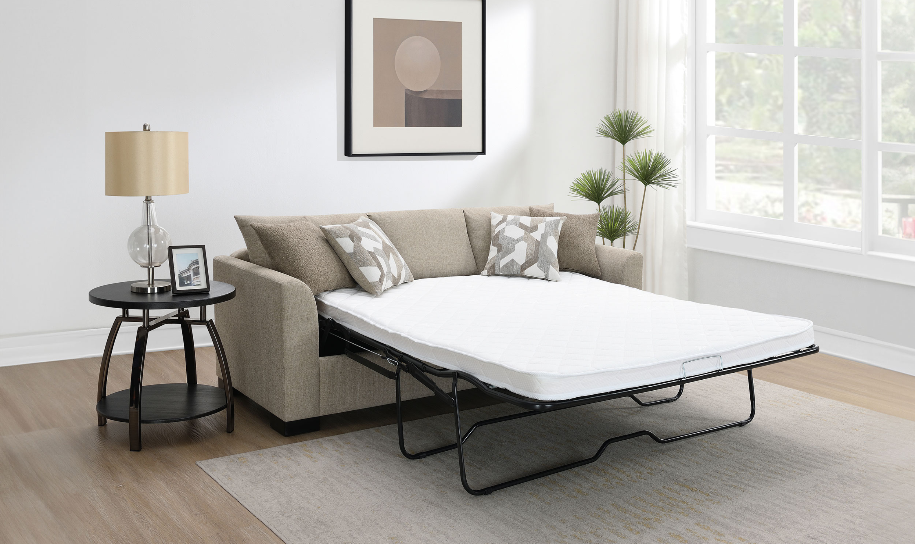 Modern Heritage Storey Sleeper Sectional Sofa with Reversable Chaise