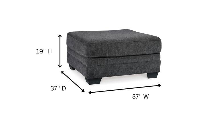 Modern Heritage Tracling Extra-Large Slate Gray Accent Ottoman-jennifer furniture