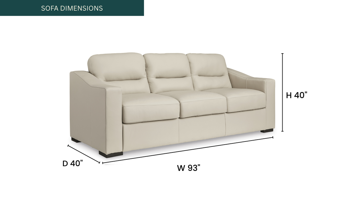 Modern Heritage Treasure Trove Leather Living Room Set in Almond
