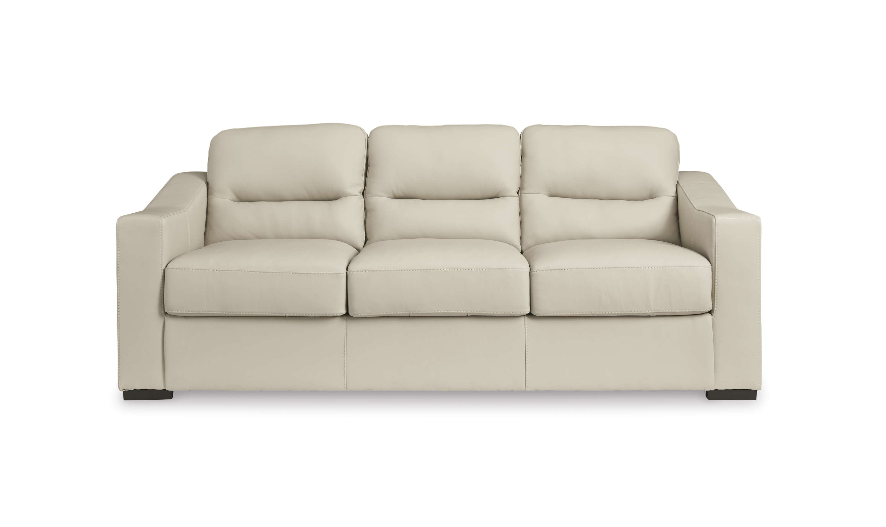 Modern Heritage Treasure Trove Leather Living Room Set in Almond