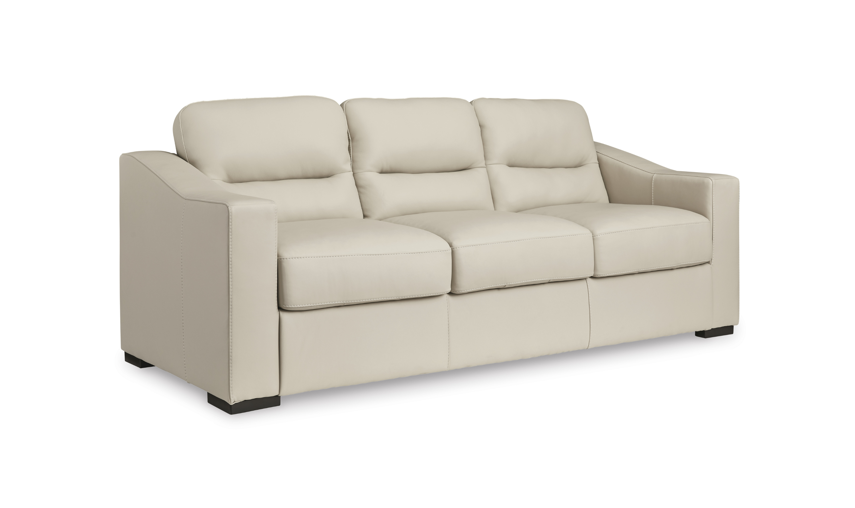 Modern Heritage Treasure Trove Leather Living Room Set in Almond