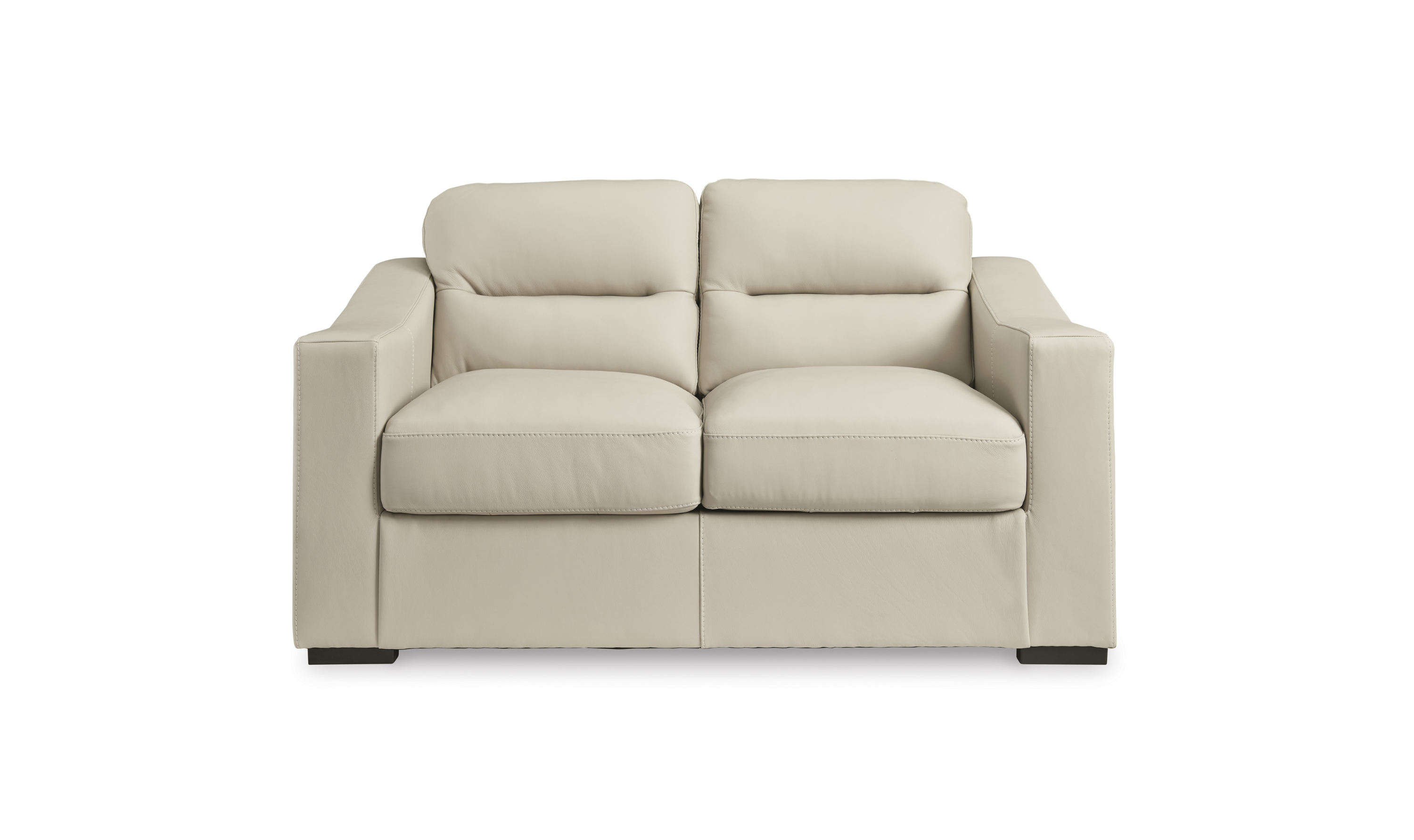 Modern Heritage Treasure Trove Leather Living Room Set in Almond
