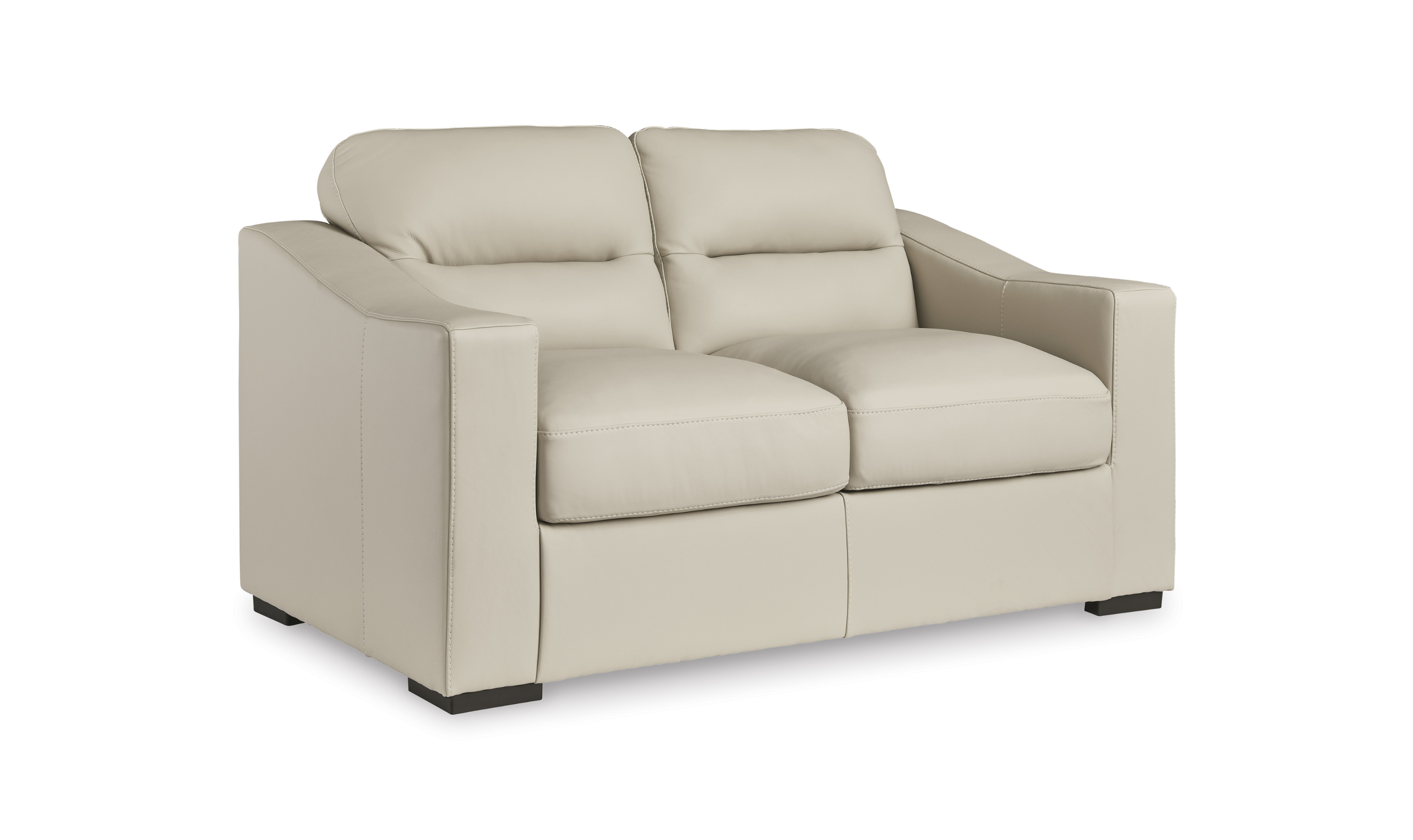 Modern Heritage Treasure Trove Leather Living Room Set in Almond