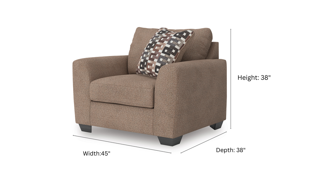 Modern Heritage Triston Peaks Fabric Chair and a Half