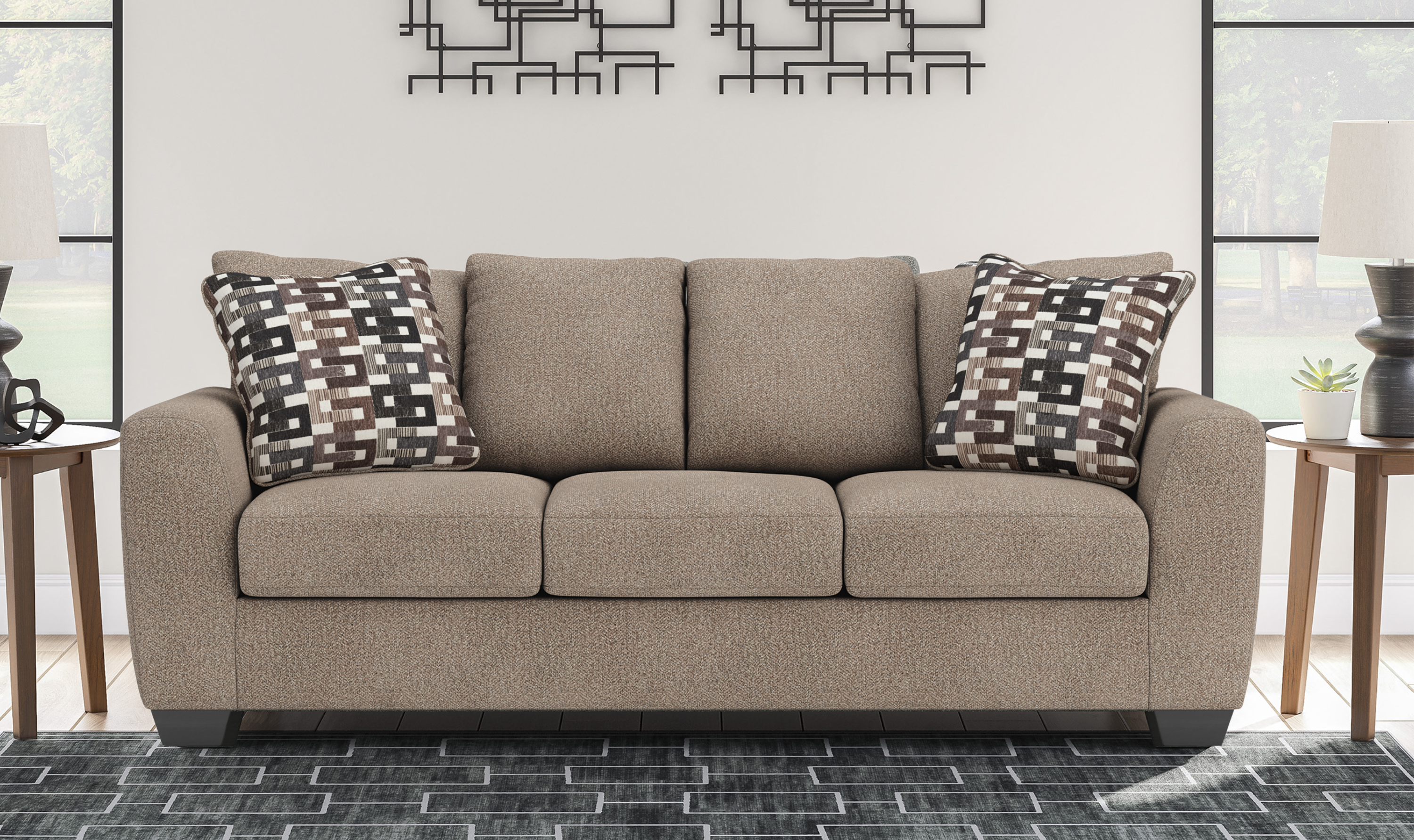 Modern Heritage Triston Peaks Fabric Living Room Set | Jennifer Furniture