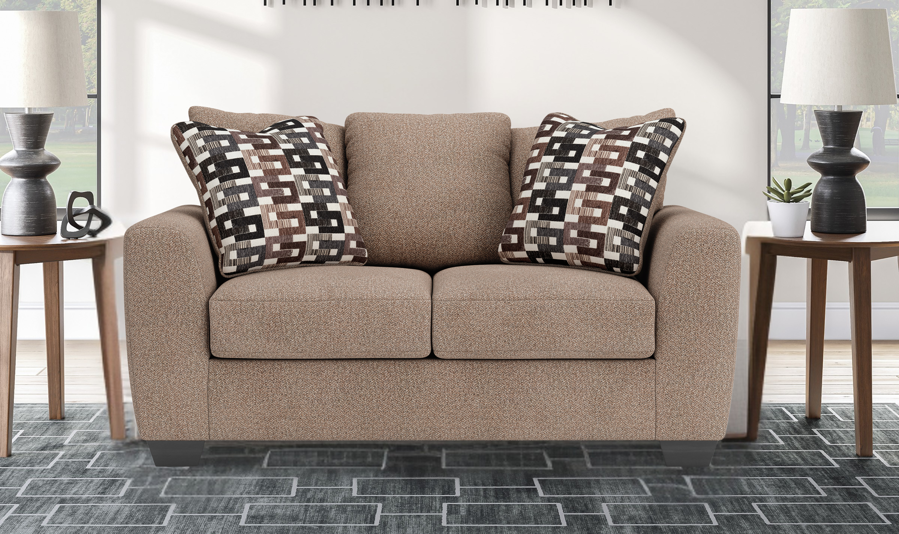 Modern Heritage Triston Peaks Fabric Living Room Set | Jennifer Furniture